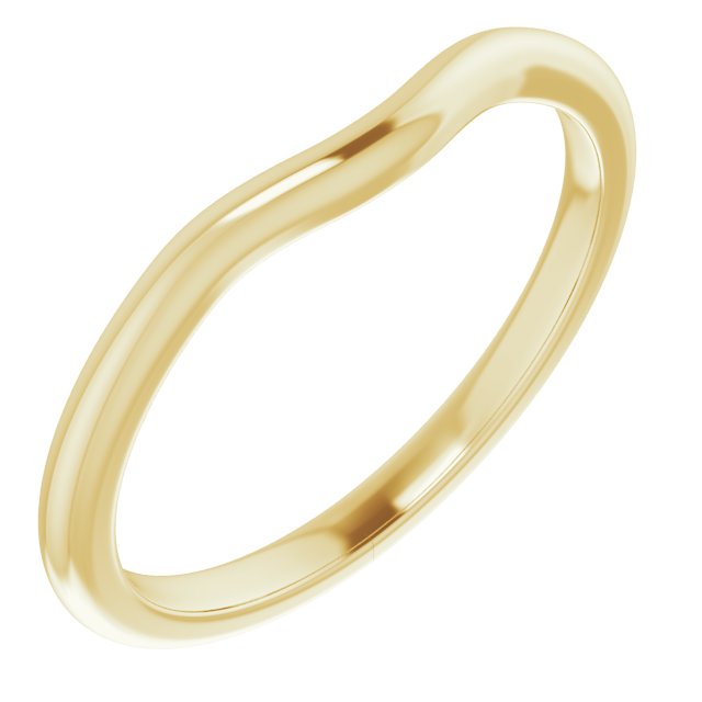 14k Yellow Band For 6.5 Mm Round Ring