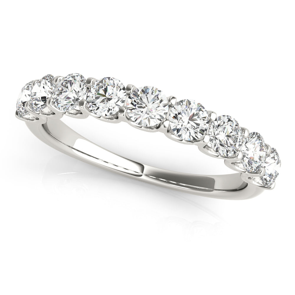 9 Stone Wedding Band