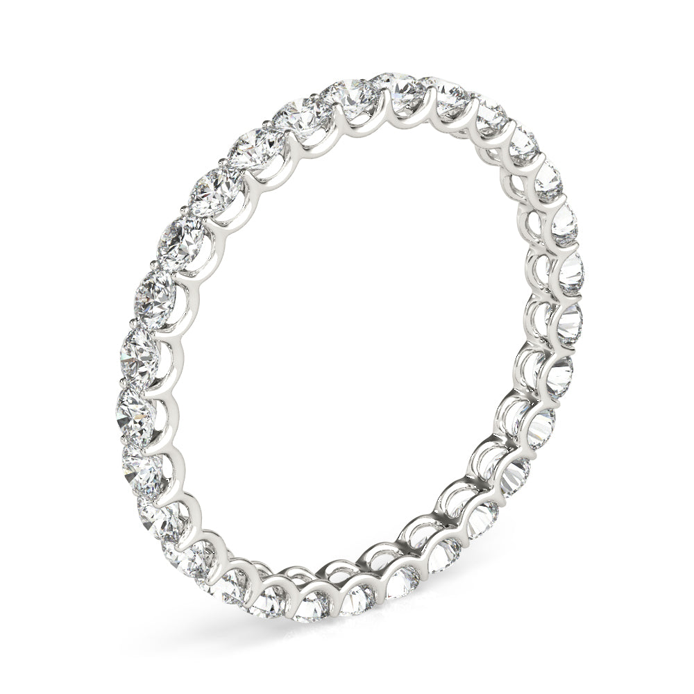 U Prong Eternity Wedding Band