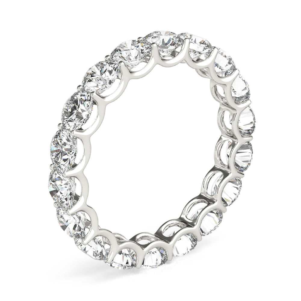 U Prong Eternity Wedding Band