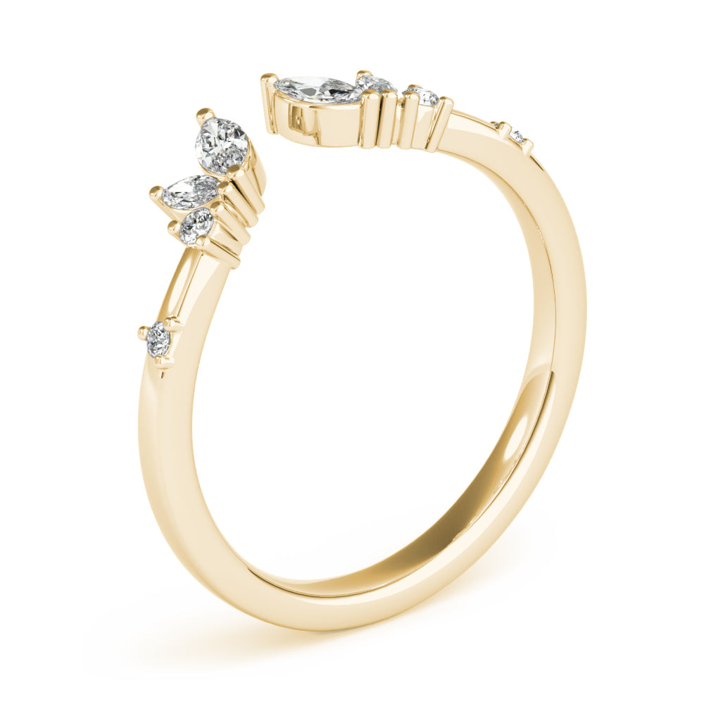 Fashion Ring Marquise And Round