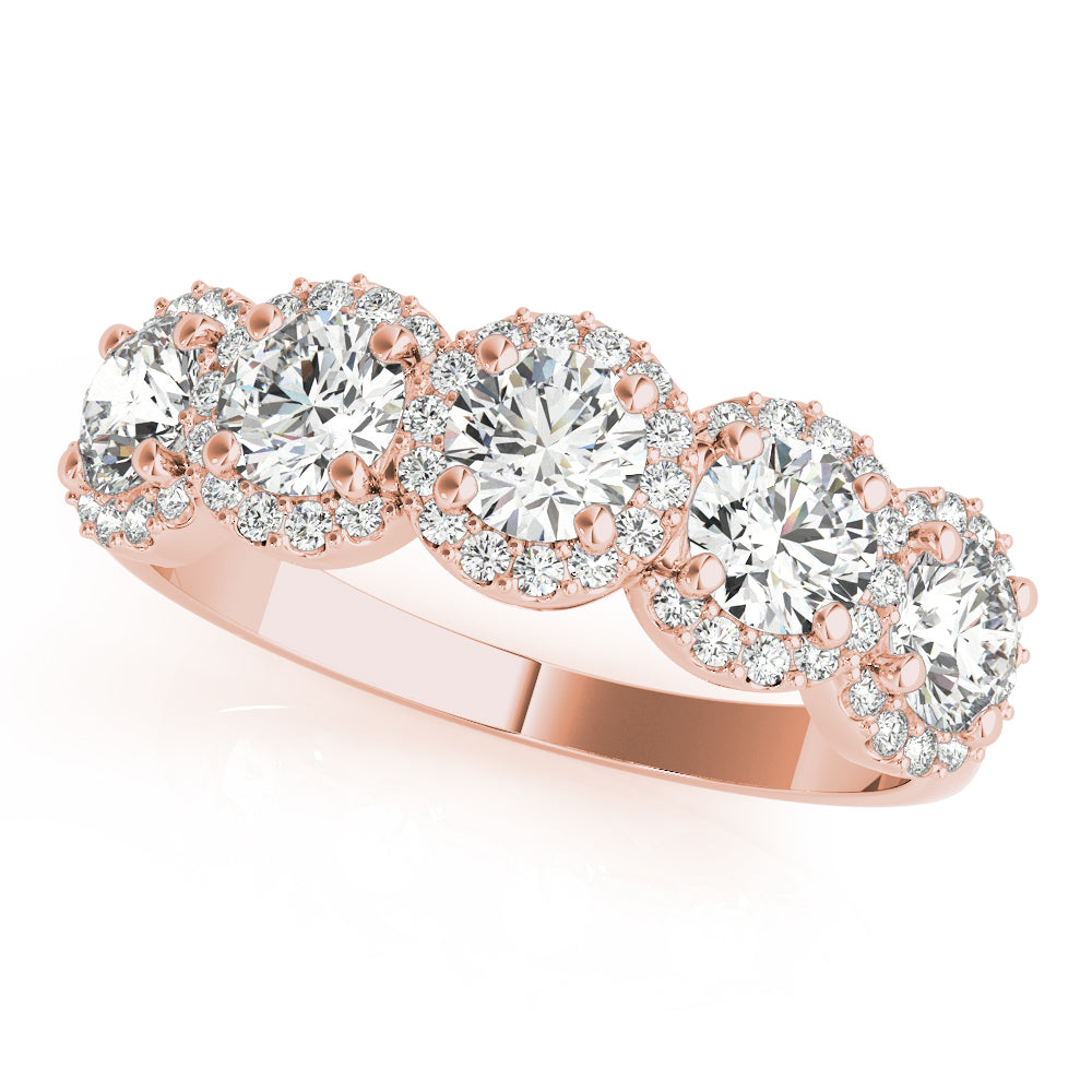 Diamond Band Round Stones