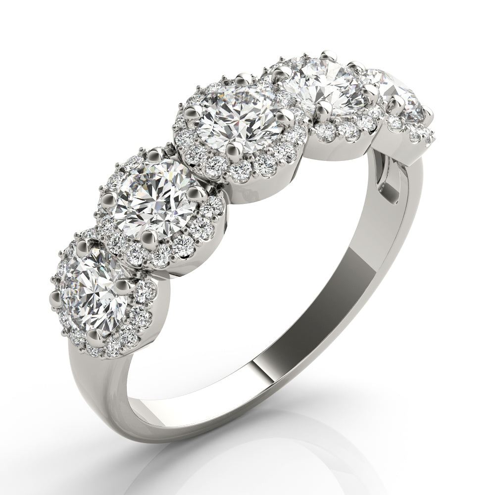 Diamond Band Round Stones
