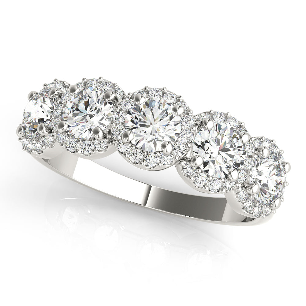 Diamond Band Round Stones