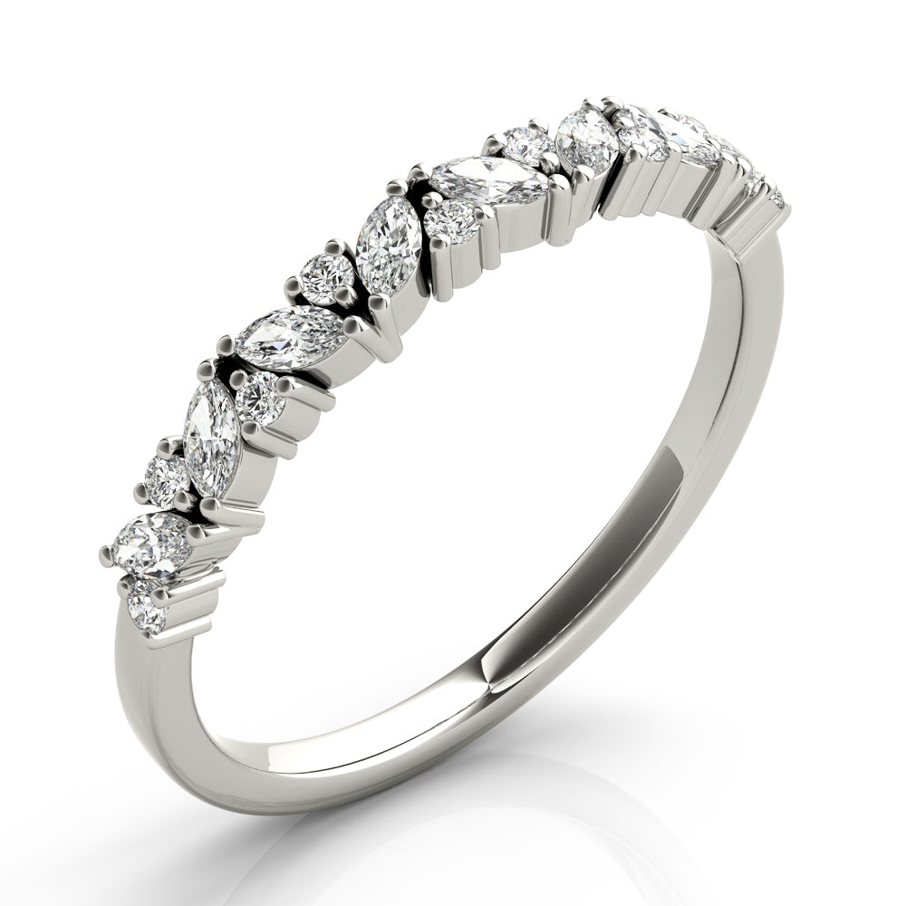 Marquise & Round Diamond Band