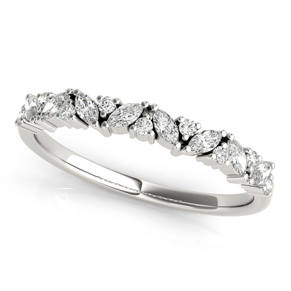 Marquise & Round Diamond Band