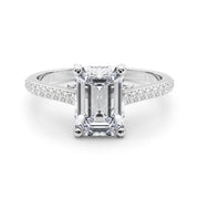 Bridged Basket Halo Ring