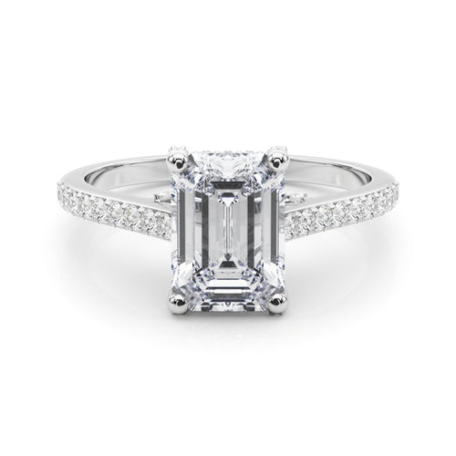 Bridged Basket Halo Ring