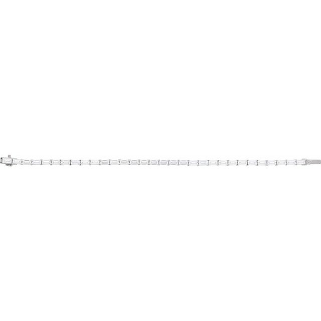 14K White 6 1/5 CTW Lab-Grown Diamond 7' Bracelet