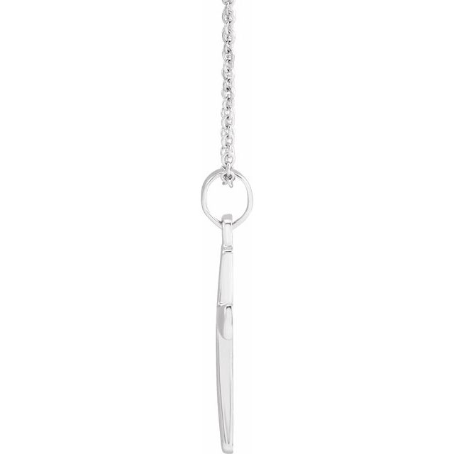 Sterling Silver Cross 18' Necklace