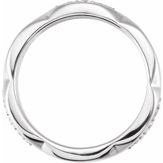 14K White 1/3 CTW Natural Diamond Anniversary Band