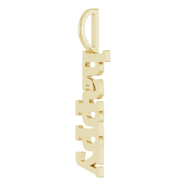 14K Yellow Happy Charm/Pendant