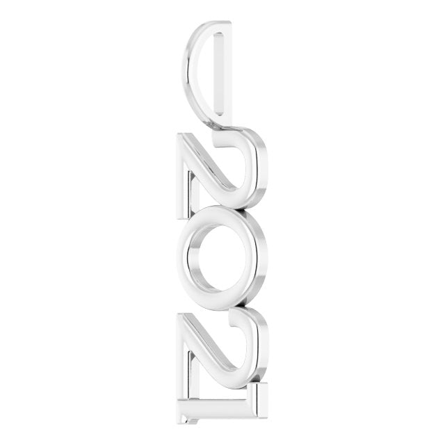 Sterling Silver 2021 Year Charm/Pendant