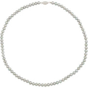 14K White Cultured Gray Freshwater Pearl 16' Necklace