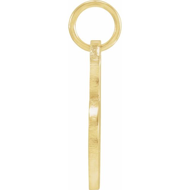 18k Yellow Vermeil Be Posh® Engravable Heart Pendant