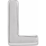 Sterling Silver Block Initial L Slide Pendant