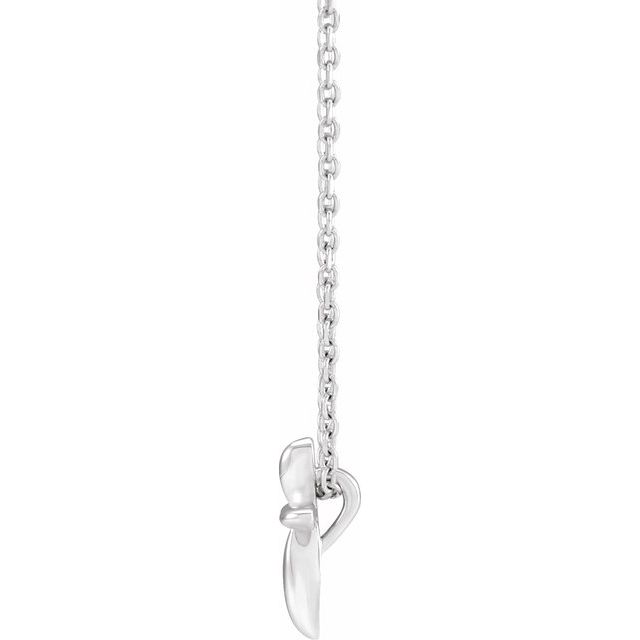 Sterling Silver 10x7.72 mm Cross 16-18' Necklace