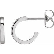Sterling Silver 10 mm Hoop Earrings
