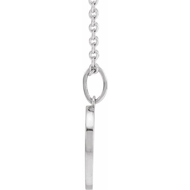 14K White Sun 16-18' Necklace