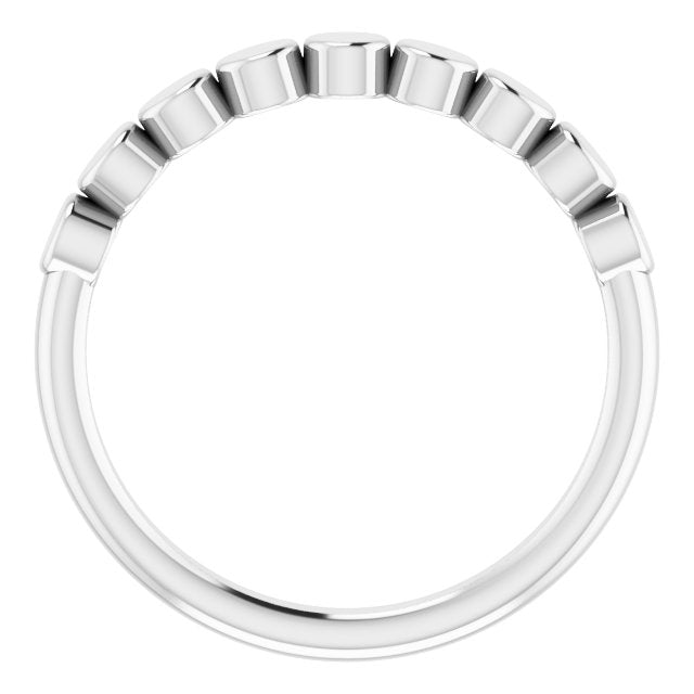 Sterling Silver Geometric Stackable Ring