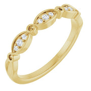 14K Yellow .06 CTW Natural Diamond Anniversary Band