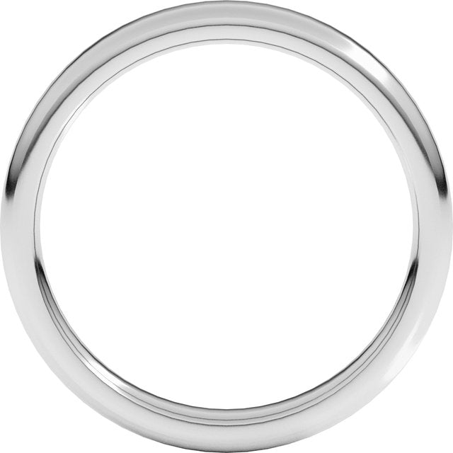 Flat Comfort-Fit Round Edge Band