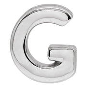 Sterling Silver Block Initial G Slide Pendant