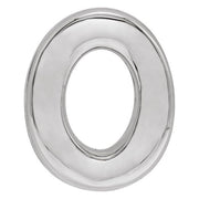 Sterling Silver Block Initial O Slide Pendant