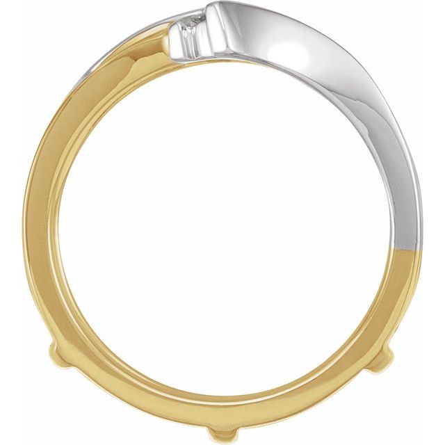 14K White/Yellow 1/4 CTW Natural Diamond Ring Guard