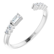 14K White 1/6 CTW Natural Diamond Matching Band