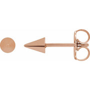 14K Rose Spike Earrings