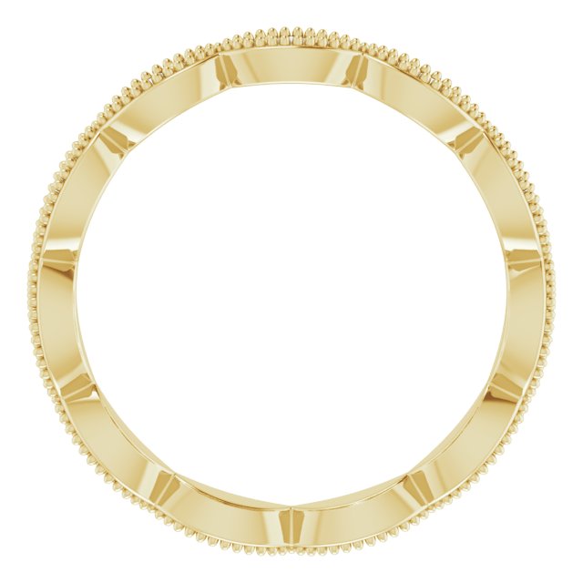 14k Yellow 1/5 Ctw Natural Diamond Eternity Band Size 7.5