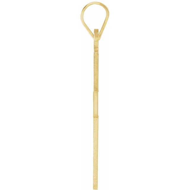 14K Yellow Cross Pendant