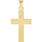 14k Yellow Cross Pendant