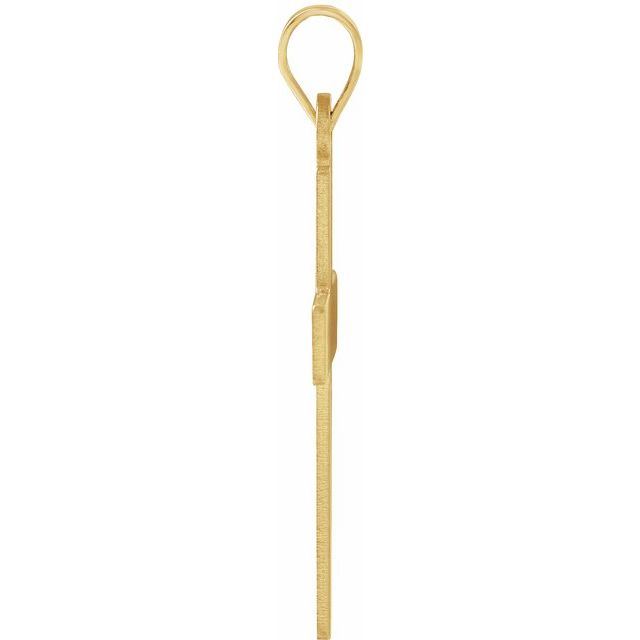 14k Yellow Cross Pendant