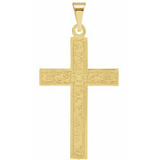 14K Yellow 22x14 mm Cross Pendant