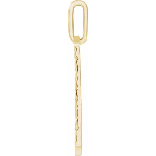 14K Yellow 24x16 mm Dog Tag