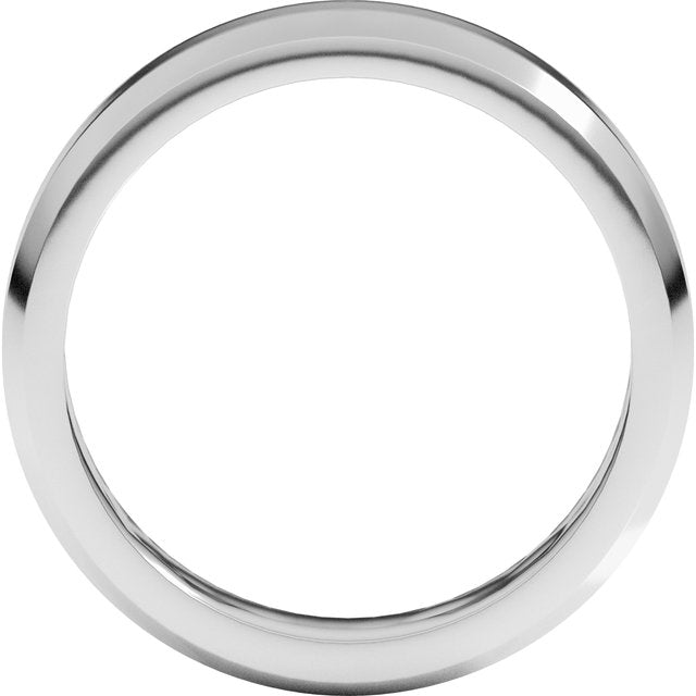 Continuum Sterling Silver 5 mm Beveled Edge Band Size 6.5
