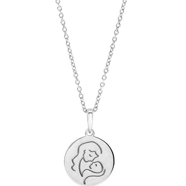 Sterling Silver Hold You Forever® 16-18' Necklace