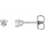 14K White 1/4 CTW Natural Diamond Earrings