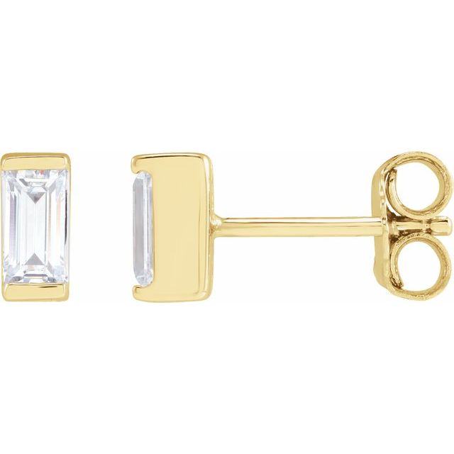 14K Yellow 3/8 CTW Lab-Grown Diamond Earrings