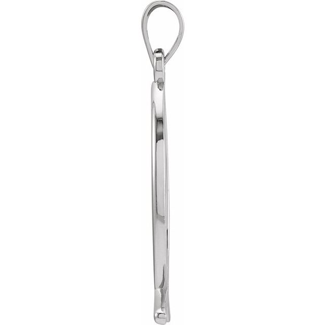 Sterling Silver 24x9 mm Ichthus (Fish) Pendant
