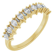 14K Yellow 1/2 CTW Natural Diamond Anniversary Band