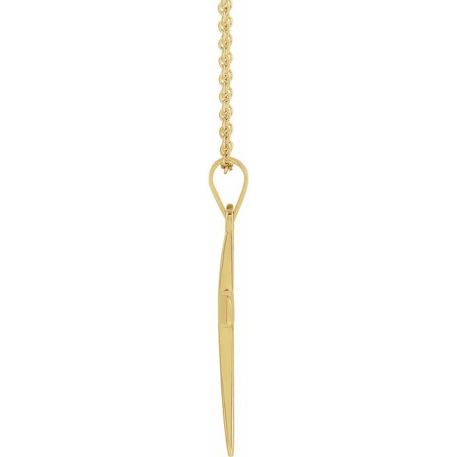 Sterling Silver Cross 18' Necklace
