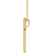 14k Yellow 21.7x13.5 Mm Cross 18' Necklace