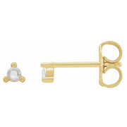 14K Yellow 1 1/8 CTW Rose-Cut Natural Diamond Earrings