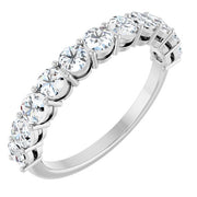 14K White 5/8 CTW Natural Diamond Anniversary Band