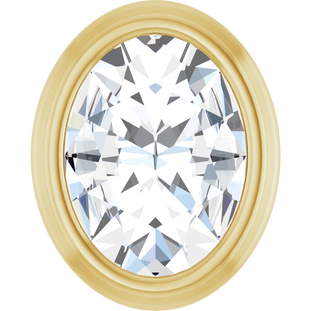 14k Yellow 1/10 Ct Rose-cut Natural Diamond Slide Pendant