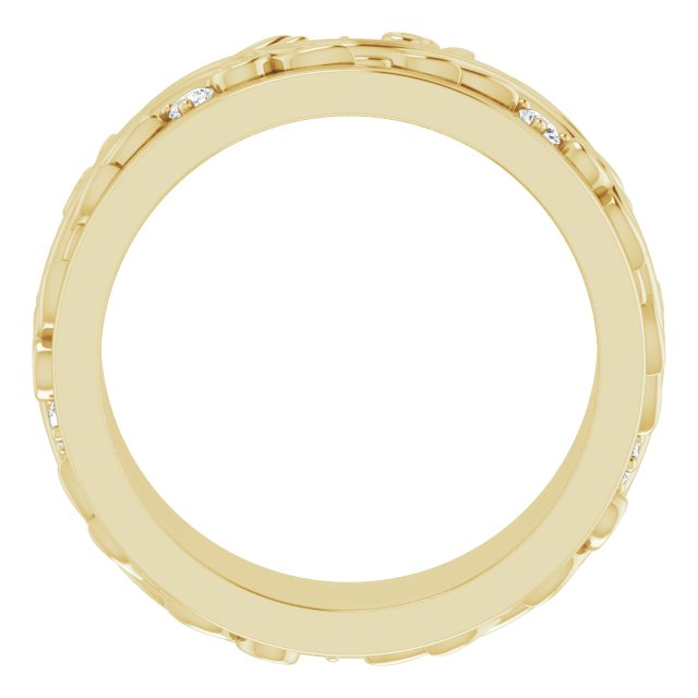 14K Yellow 1/6 CTW Natural Diamond Band Size 6