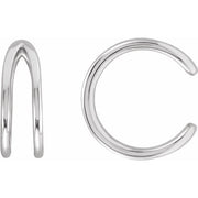14K White Negative Space Ear Cuff